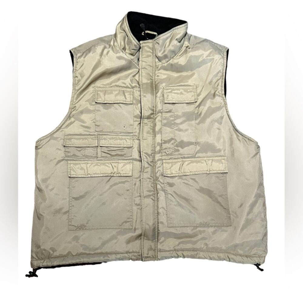 Northwest Territory Men’s XL Khaki Polyester Outdoorsman Full Zip Vest